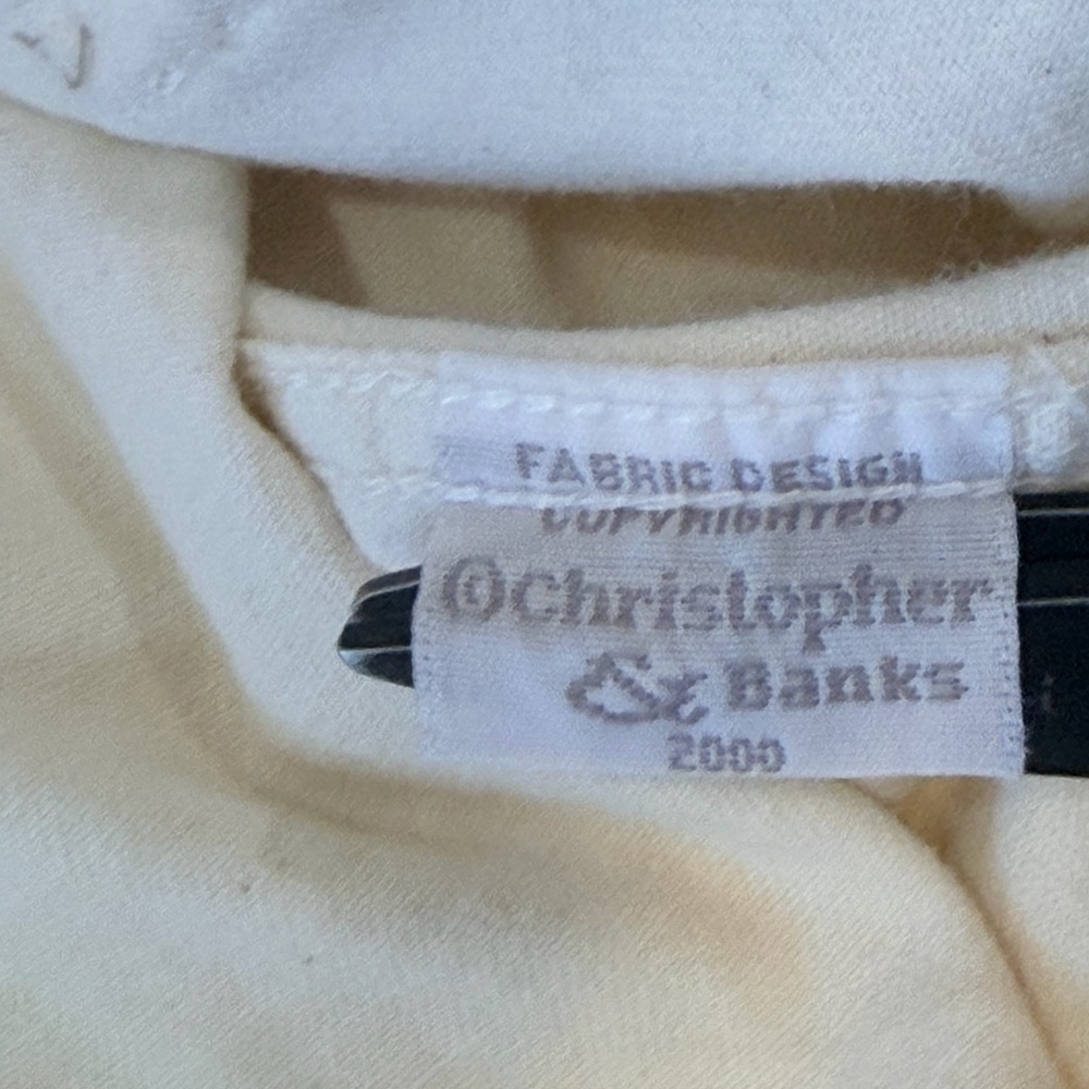 Christopher & Banks Embroidered Birdhouse Jacket Cream Cottagecore Button up XL - Picture 9 of 11